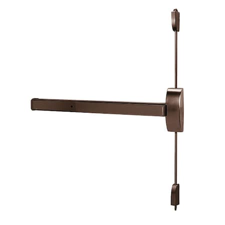 Dorma Surface Vertical Rod Exit Device, 36 Inch, Exit Only, Satin Stainless Steel 9400B-613